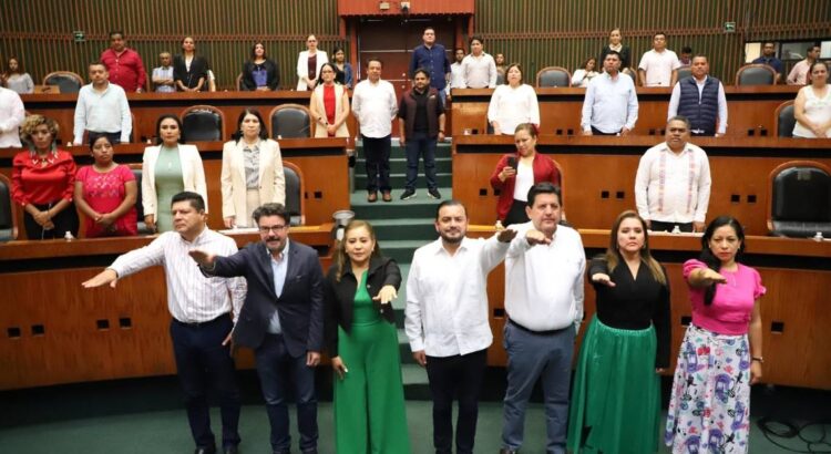 Diputados toman protesta como integrantes de la Junta de Coordinación Política del Congreso