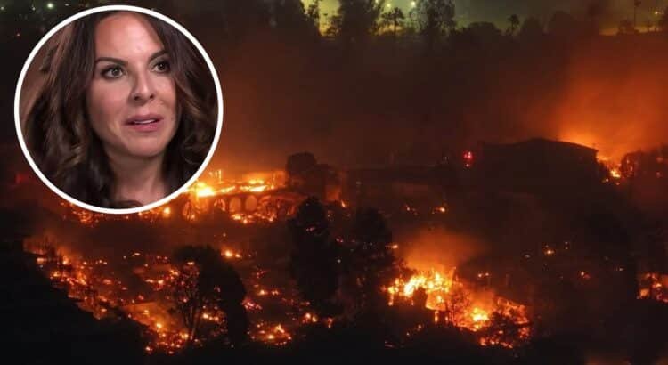 Kate del Castillo abandona su casa por incendios en California Kate del Castillo abandona su casa por incendios en California