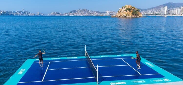 Comenzó el Mextenis con partido sobre el mar de Acapulco