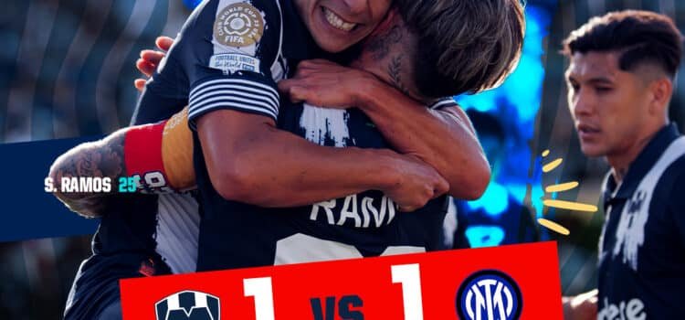 Histórico empate de Monterrey ante el Inter de Milán