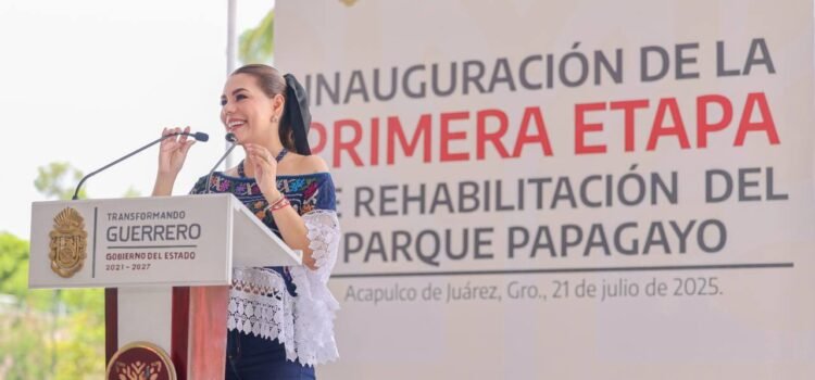 Inaugura primera etapa de rehabilitación del Parque Papagayo: Evelyn Salgado
