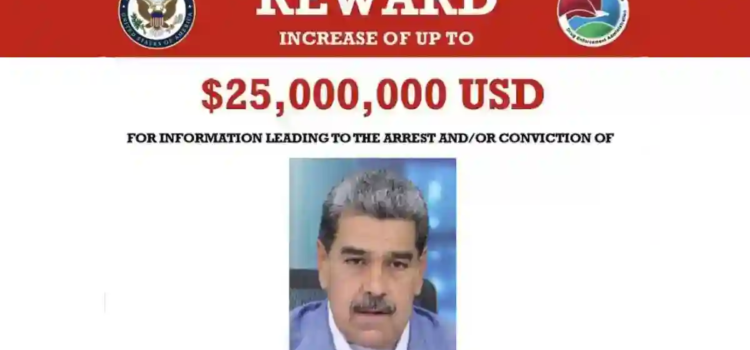 Ofrece la DEA 25 millones de dólares por la captura de Nicolás Maduro