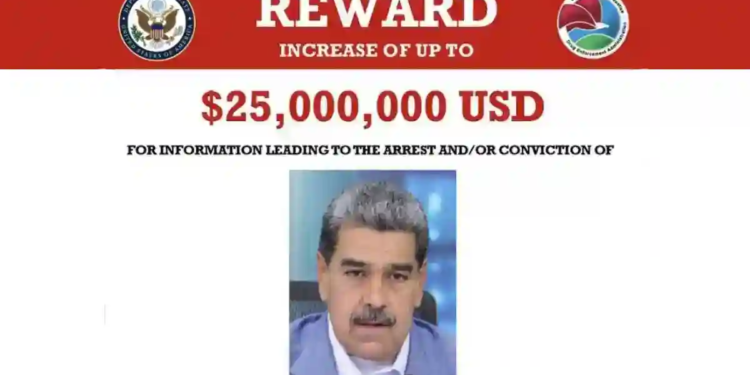 Ofrece la DEA 25 millones de dólares por la captura de Nicolás Maduro Ofrece la DEA 25 millones de dólares por la captura de Nicolás Maduro