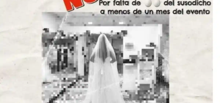 Tras cancelación de su enlace matrimonial decidió organizar una “No Boda”