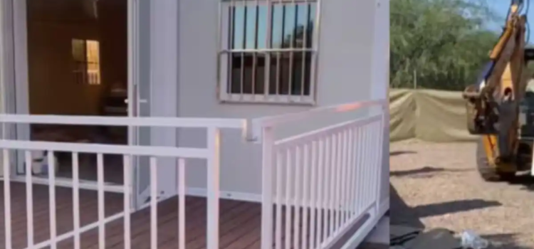 Joven compró su casa en línea y la armó ella misma