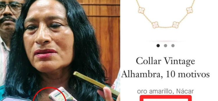 Indignación por el collar de lujo de la alcaldesa de Acapulco: asegura que fue un regalo del pueblo Indignación por el collar de lujo de la alcaldesa de Acapulco: asegura que fue un regalo del pueblo