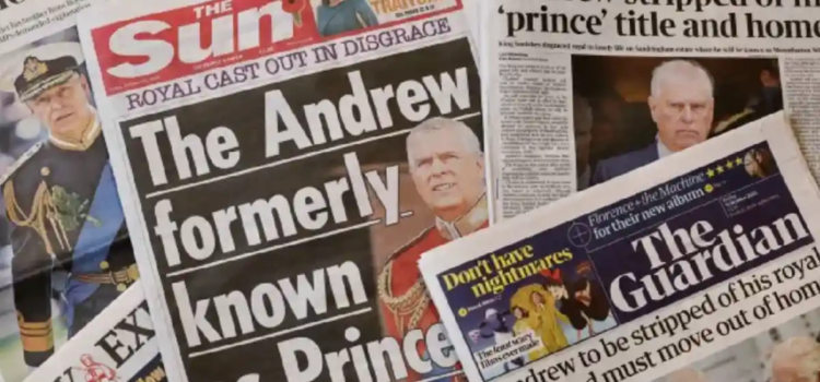 Celebra el Reino Unido la decisión de despojar a Andrés de su título Celebra el Reino Unido la decisión de despojar a Andrés de su título