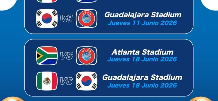 Listos los rivales de México para el Mundial 2026 Listos los rivales de México para el Mundial 2026