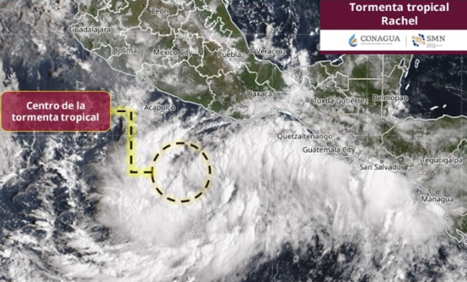 Rachel se fortalece frente a Guerrero y amenaza con lluvias intensas