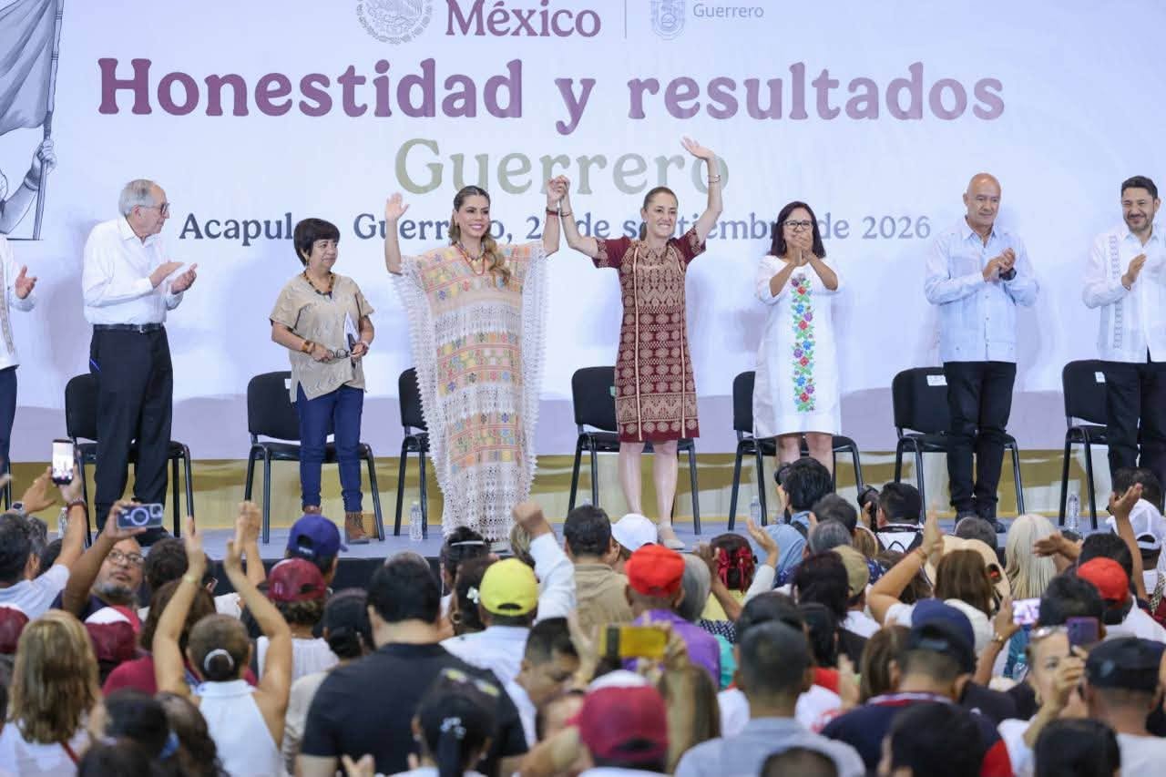 Sheinbaum anuncia más infraestructura y educación para Guerrero